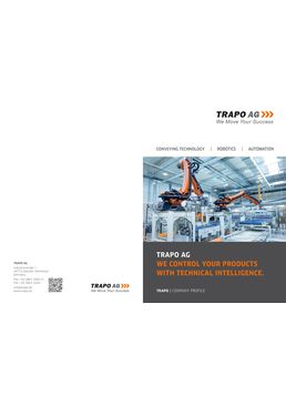 TRAPO AG WE CONTROL YOUR PRODUCTS WITH TECHNICAL INTELLIGENCE.