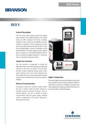 Catalogue DCX Data Sheet for automated welding applications