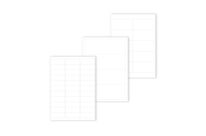 Economical white polyester label on A4 Laser sheet