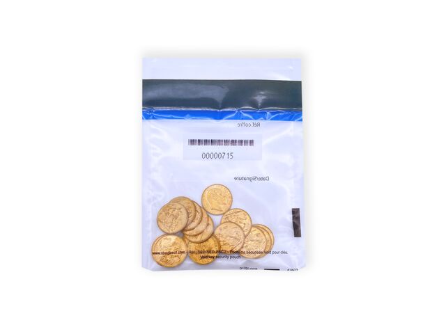 Tamper Proof Envelope for gold coins and precious objects
