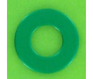 Washers and Circlips : Flat Washers - Without Chamfer - Medium Series &quot;M&quot; - Aluminium - Blister pack of 5 Washers, M Series AG3 OA, Green