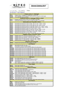 HITEC General Catalog in English pdf Level - Pressure - Temperature