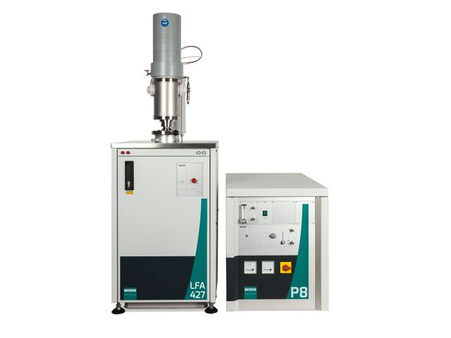 Thermal conductivity and diffusivity analysor : LFA 427