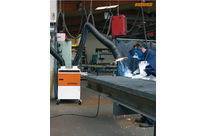 Electrostatic filter units, mobile, with 2 flexible