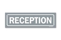 Reception area signpost - Grey background