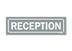 Reception area signpost - Grey background