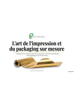 Print and pack -the art of elegance