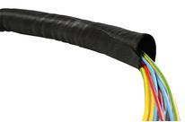 Self closing textile split braided sleeving