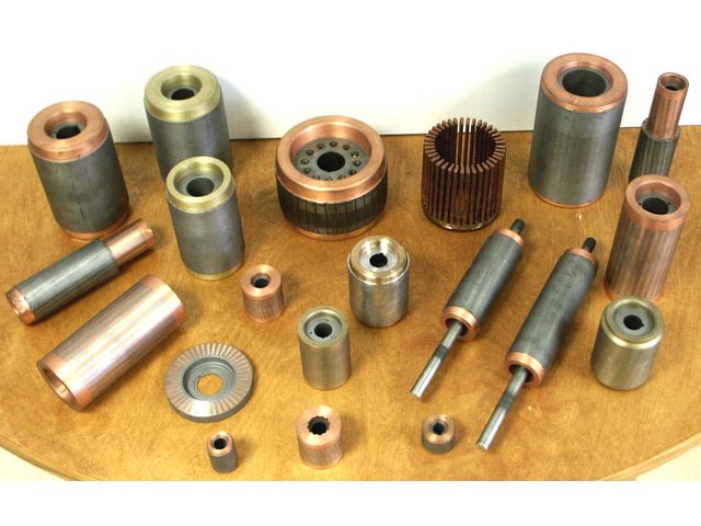 Die cast copper rotors for electrical motors