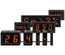 Modular digital display for panel mounting