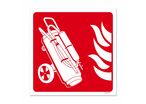 Wheeled fire extinguisher picto fire-fighting sign