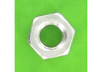 Nuts : Hex Nuts - Hex Nut, Hu, 0.8D - Hex Nut, Hu, Aluminium, DIN 934 - Blister pack of 5 Hex Nuts, P40 OA, Bright Silver
