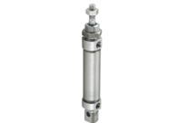 Single and double acting pneumatic cylinders in stainless steel round profile - CP series