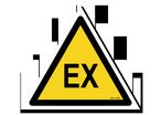 Danger sign pictogram for explosive atmosphere
