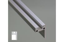 L-shaped flat aluminium profile 30x20 – 6mm slot