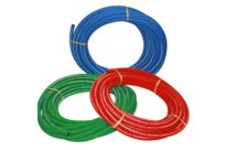 Self-tightening hoses for compressed air