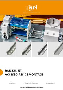 DIN rail catalog and mounting accessories