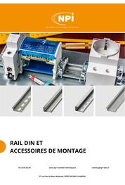 DIN rail catalog and mounting accessories