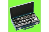 Wiha : WIHA- Embouts - Douilles - Coffret de Douilles 1/2 Métriques avec Cliquet 15 pièces