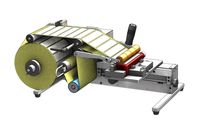 Semi-automatic labeling machine for flat and ovoid bottles | Autofix Nova 
