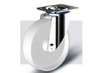 Handling wheels with clevises with stainless steel plate: Series GFK LI / BI 