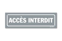 No access sign - Grey background