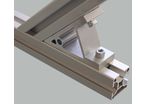 Fastening bracket 45° for 8mm profile with one groove