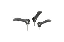 Adjustable Cam Levers with external thread, steel or stainless steel