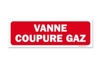 Gas shut-off valve warning signal