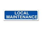 "Maintenance area" signpost