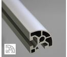 Rounded aluminium profile 40x40 10mm slot