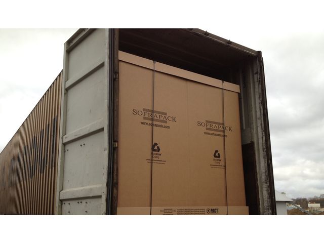 Corrugated liftvans for sea freight