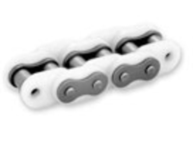 Chain with plastic sidebars