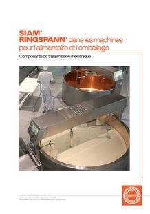 RINGSPANN in Food and Packaging Machines