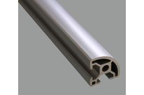 Rounded aluminium profile 30x30 8mm slot