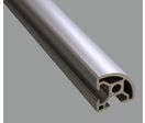 Rounded aluminium profile 30x30 8mm slot