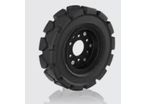 Pneumatic tires with super elastic rubber : Serie SEB-Flansch - 530 – 2145 kg