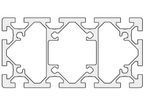 Aluminium profile 80x160 10mm slot