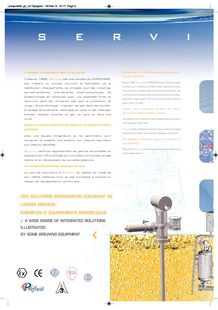 Servinox products ranges brochure