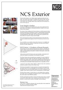 Exterior colour design with NCS