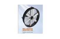 Wall-mounted industrial fan