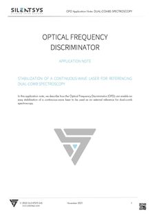 APPLICATION NOTE_OPTICAL FREQUENCY DISCRIMINATOR