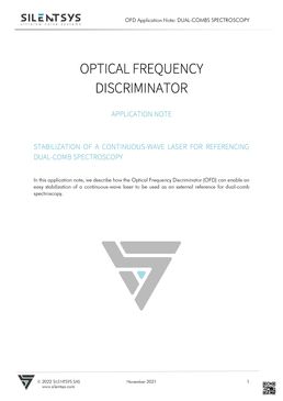 APPLICATION NOTE_OPTICAL FREQUENCY DISCRIMINATOR