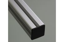 End Cap 50x50 10 mm slot profile - Black