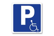 Picto for parking for disabled signpost