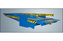 HV 3020-10 electrical/hydraulic sliding-adjustable ramp