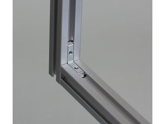 Inner fastening bracket for 6mm profiles