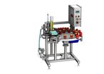 One-piece multi-function machine for liquid product bottles packaging |  TRV 
