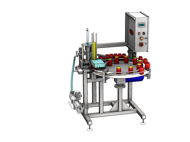 One-piece multi-function machine for liquid product bottles packaging |  TRV 