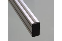 End Cap 20x40 6 mm slot profile - Black